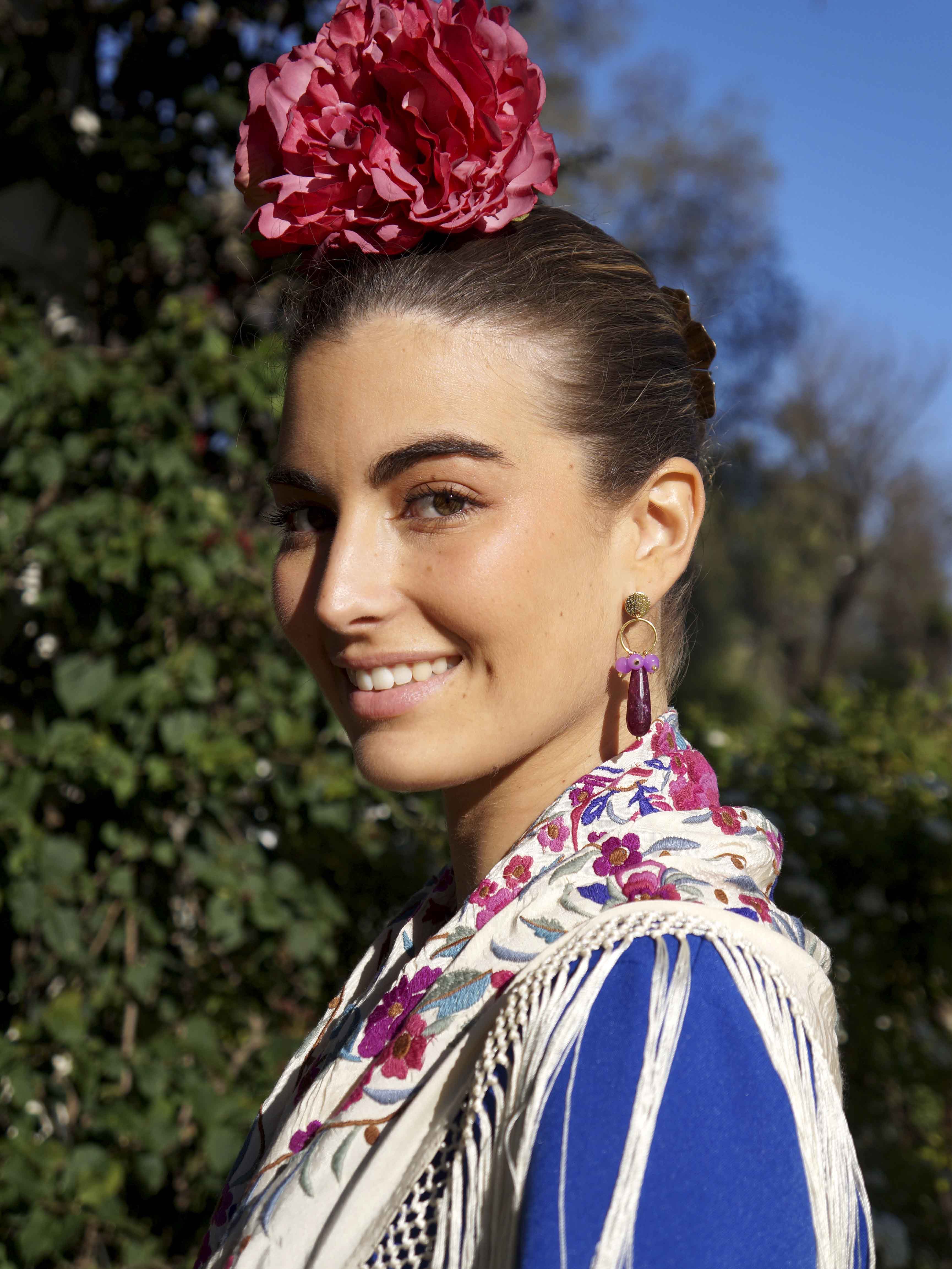 Pendientes Cayetana lágrima hueso