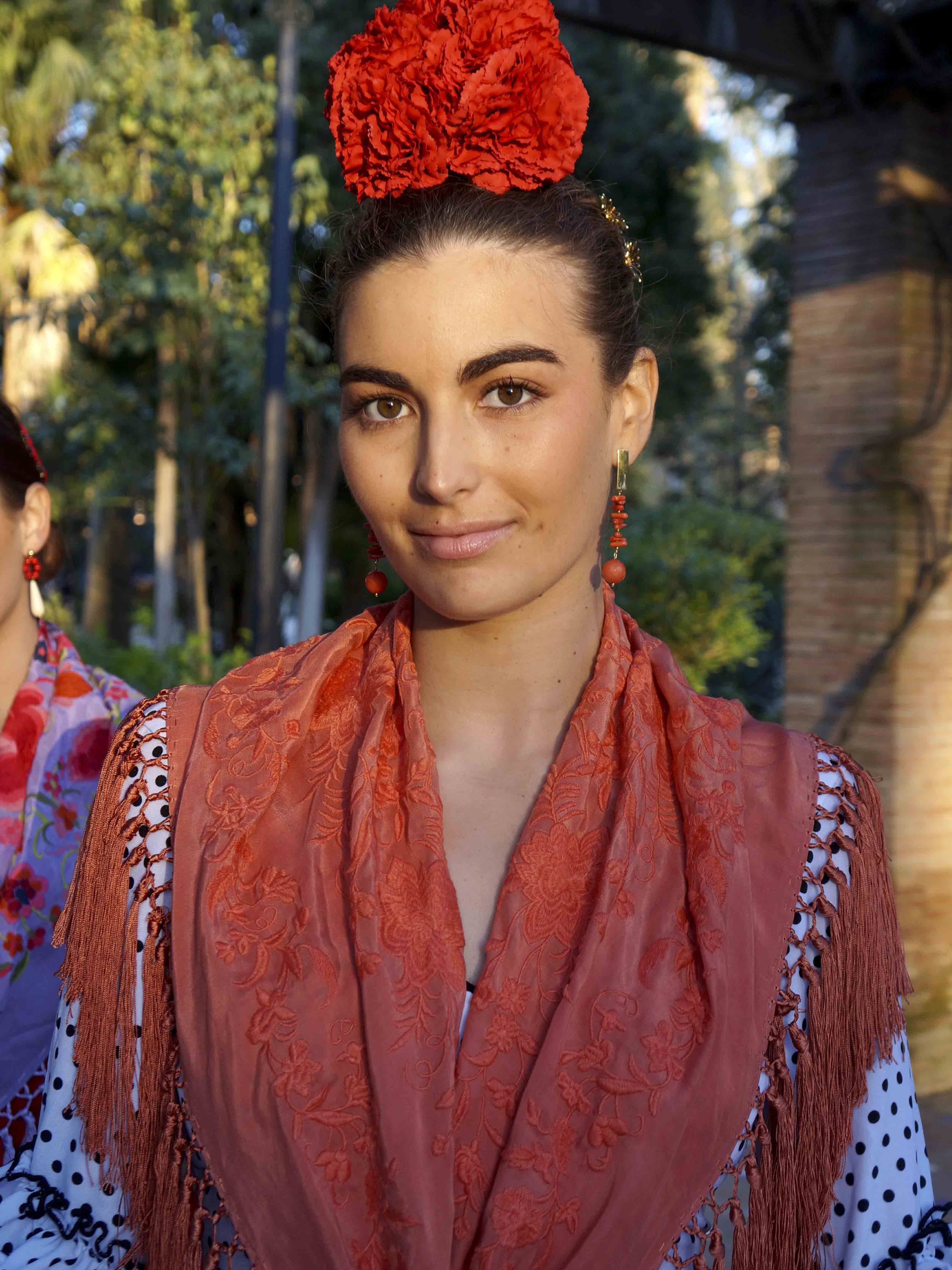 Pendientes Manuela coral