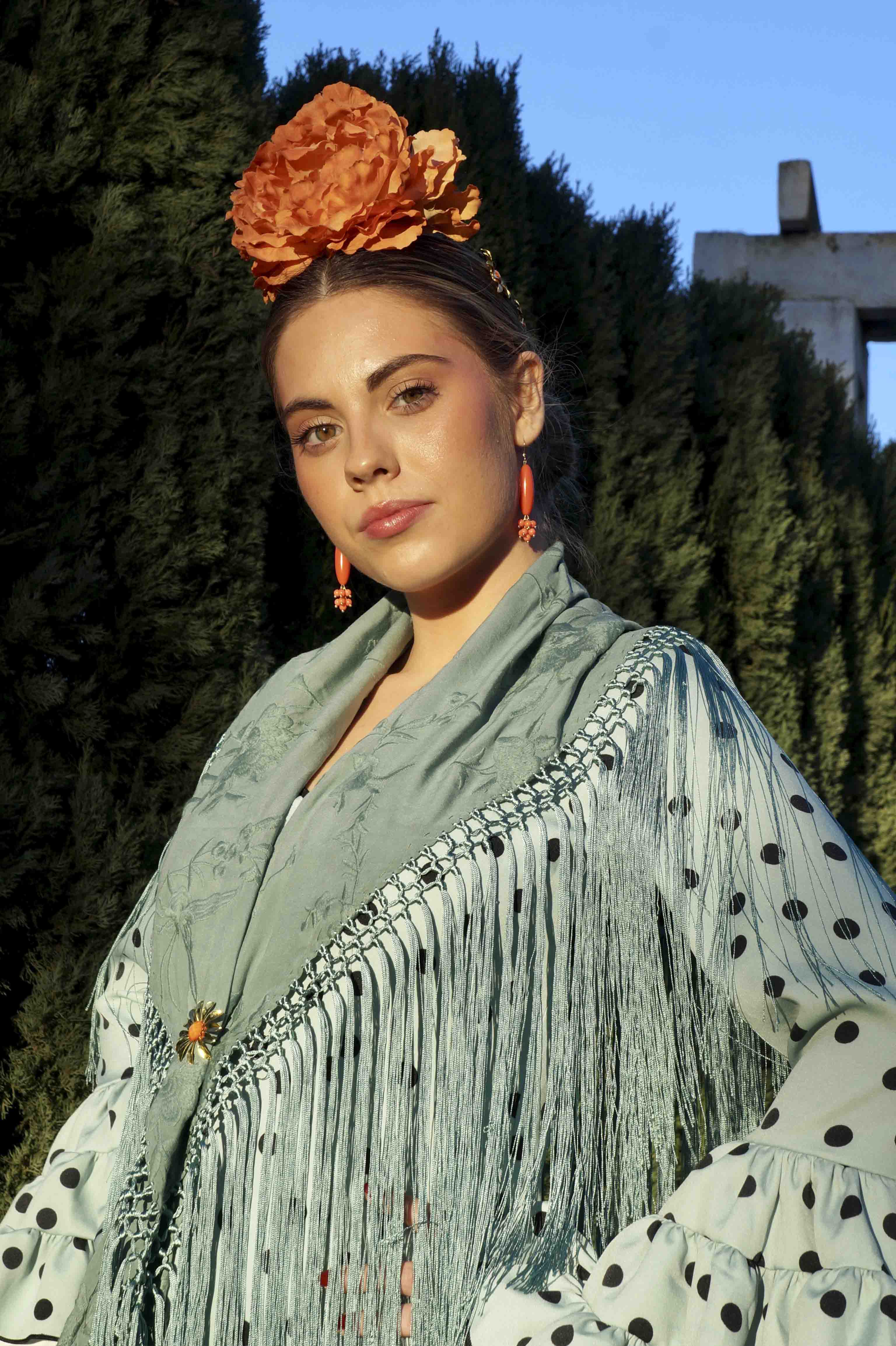 Pendientes Vega coral