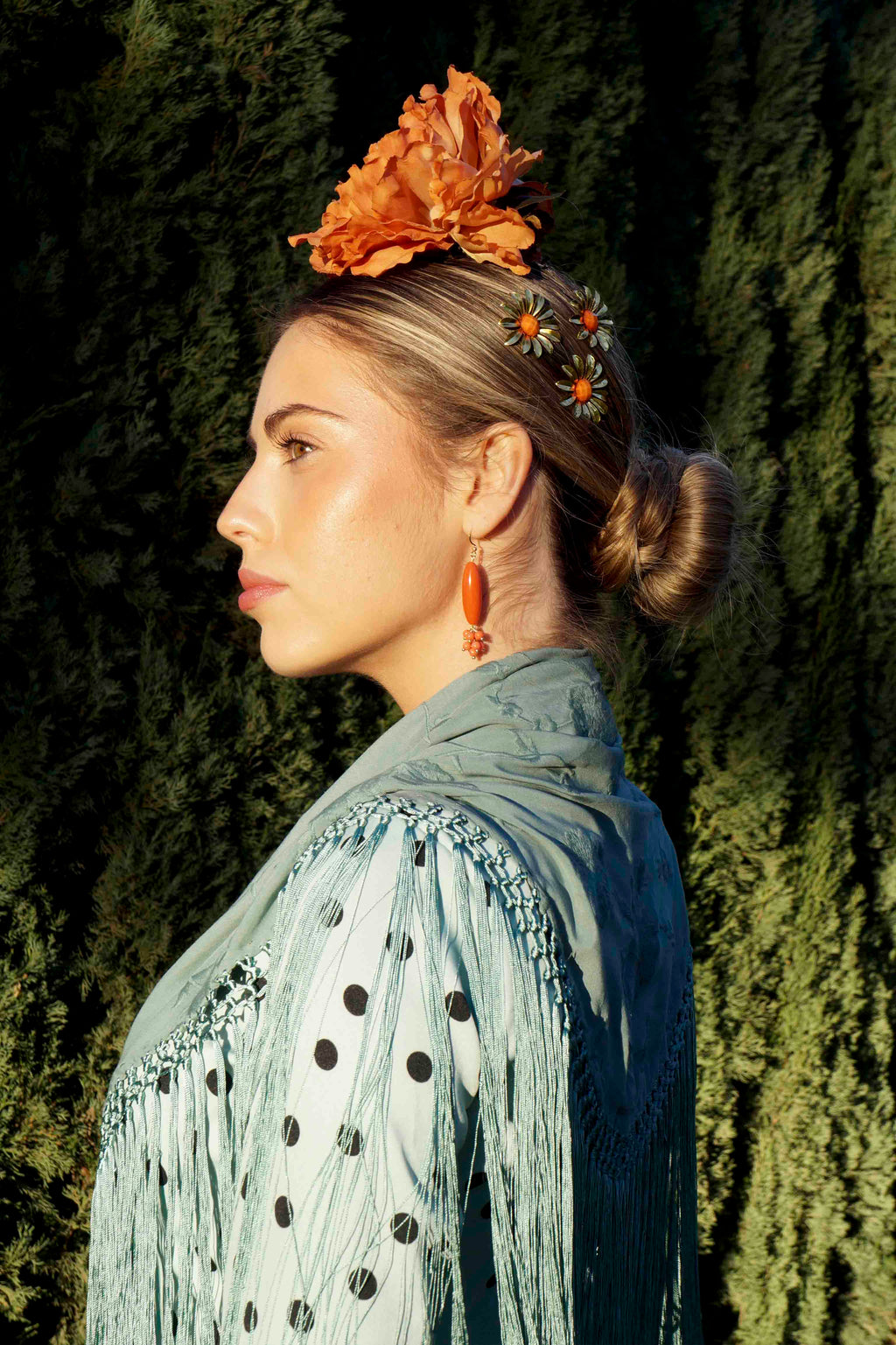 Pendientes Vega coral