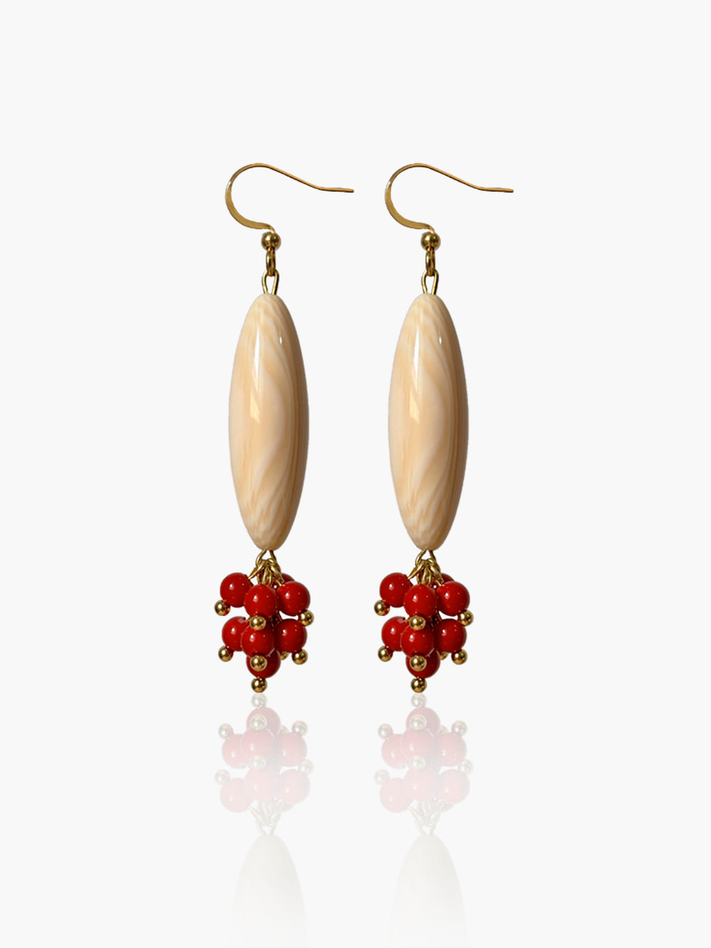 Pendientes Vega hueso