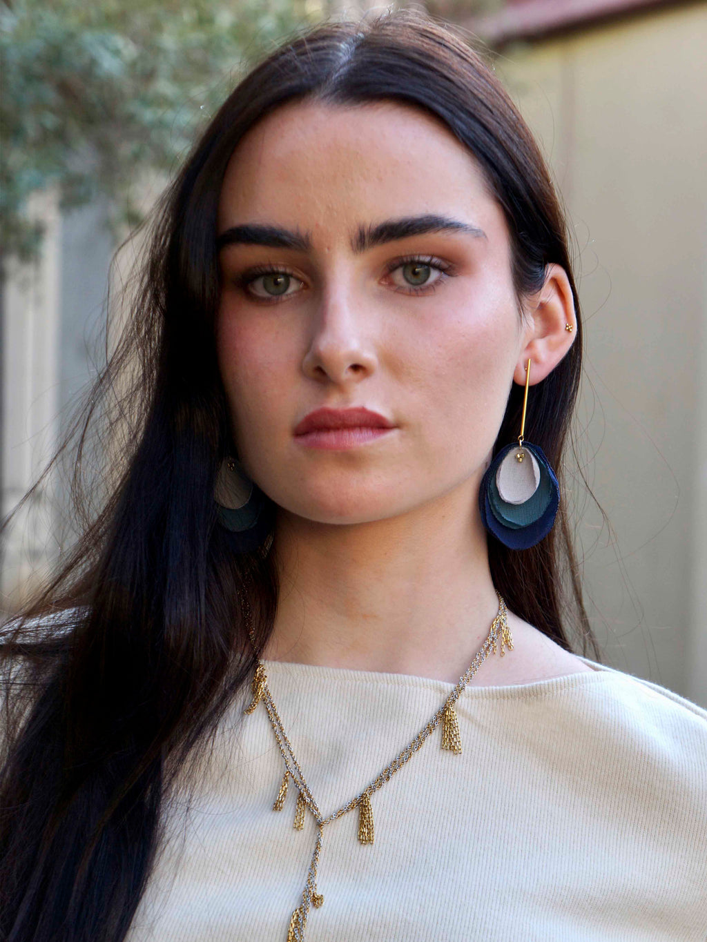 Pendientes Cala azul