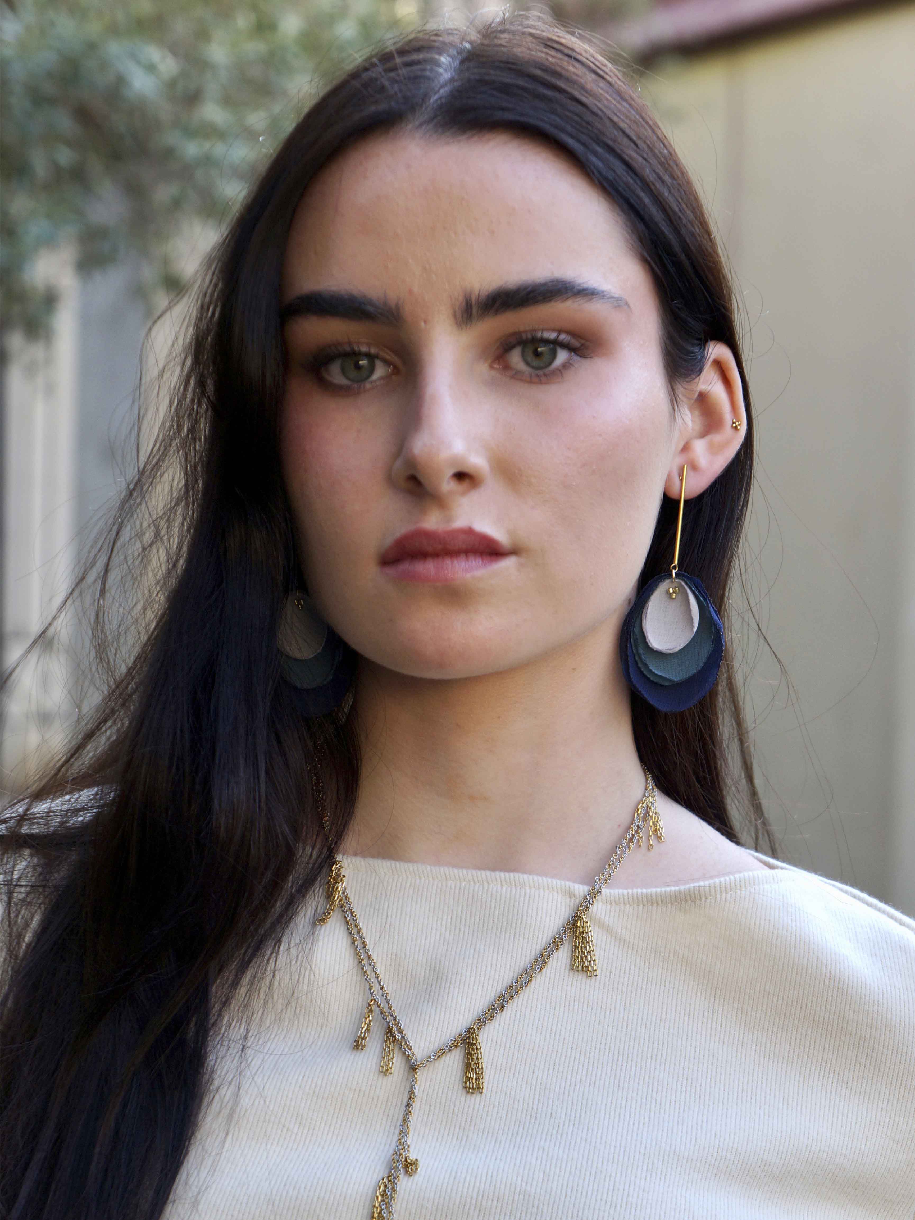 Pendientes Cala azul