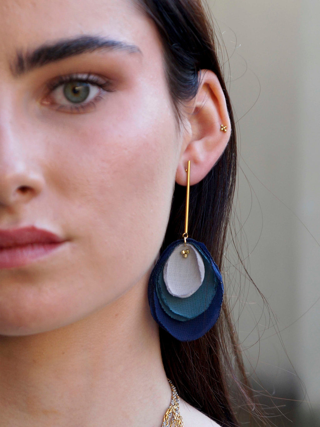 Pendientes Cala azul