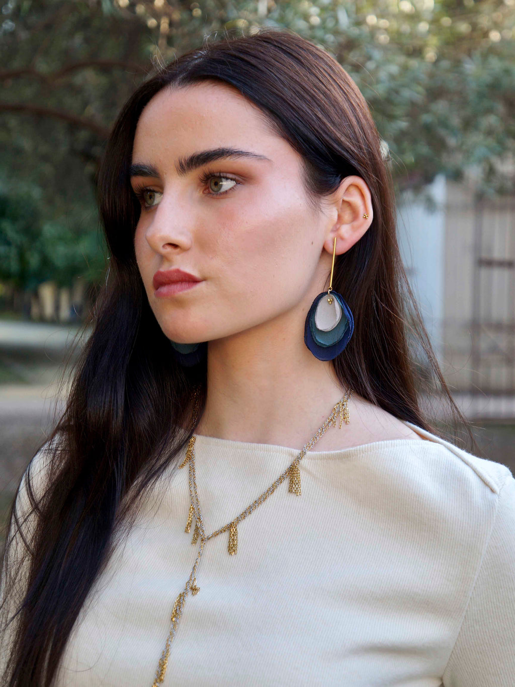 Pendientes Cala azul