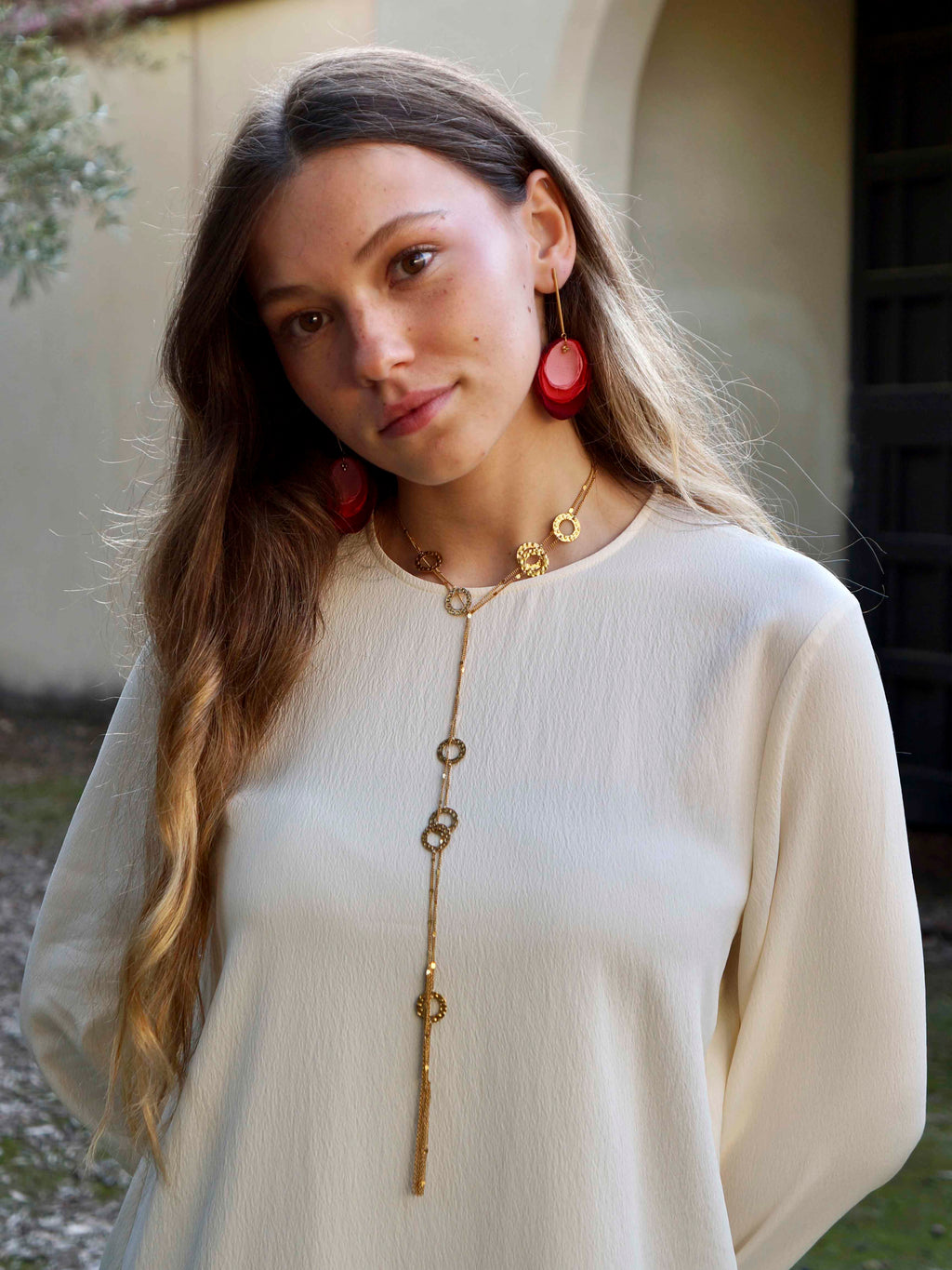 Pendientes Cala rosa