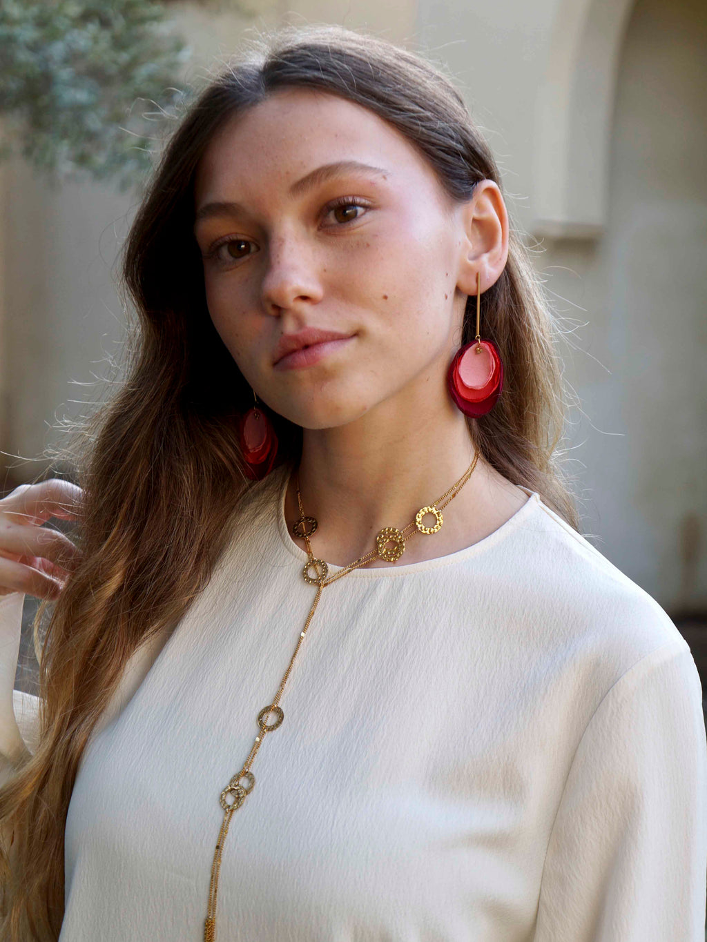 Pendientes Cala rosa