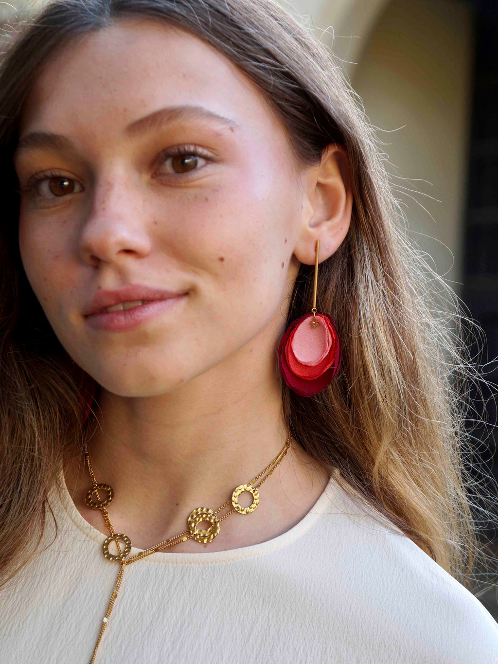 Pendientes Cala rosa