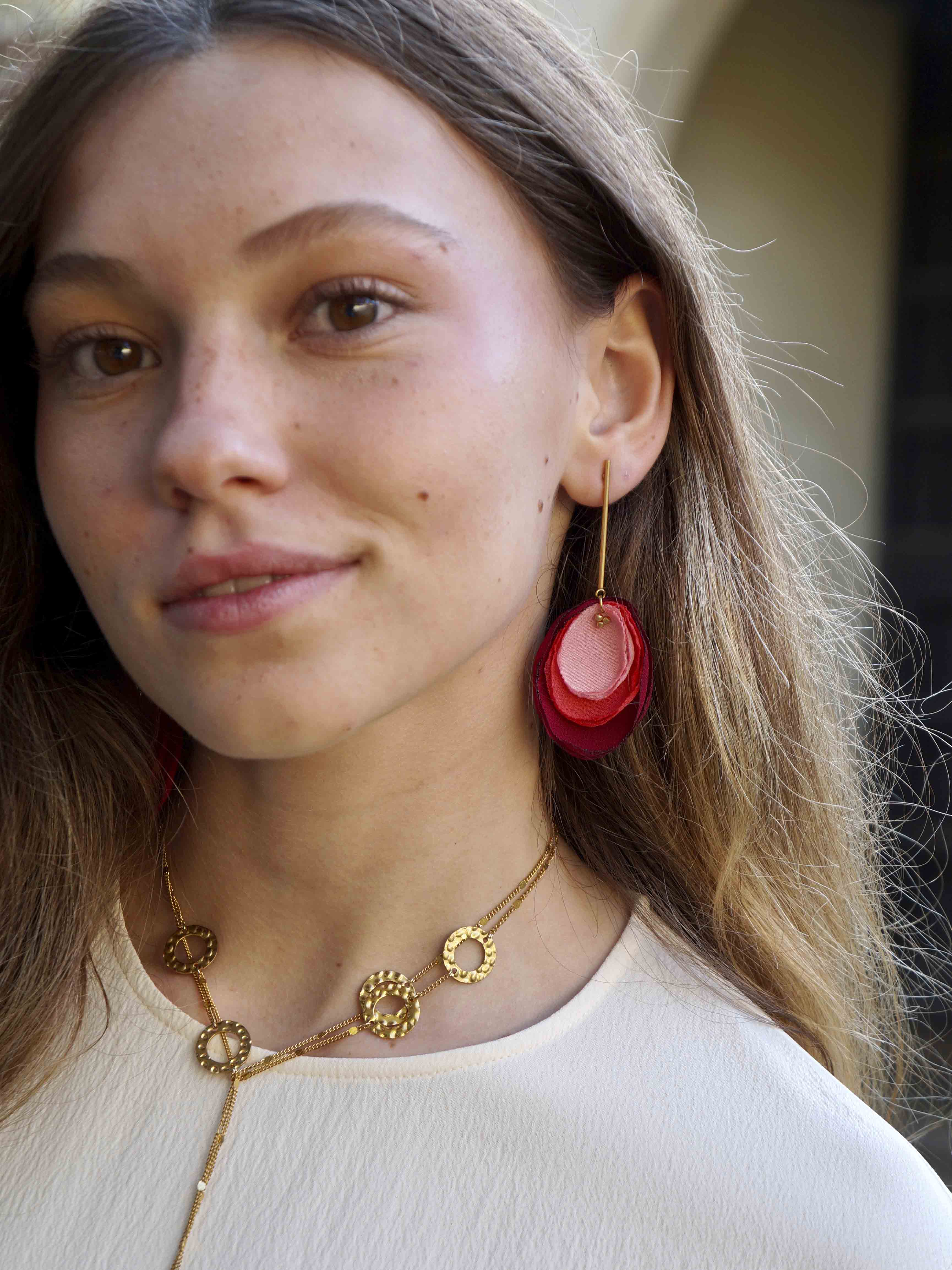 Pendientes Cala rosa