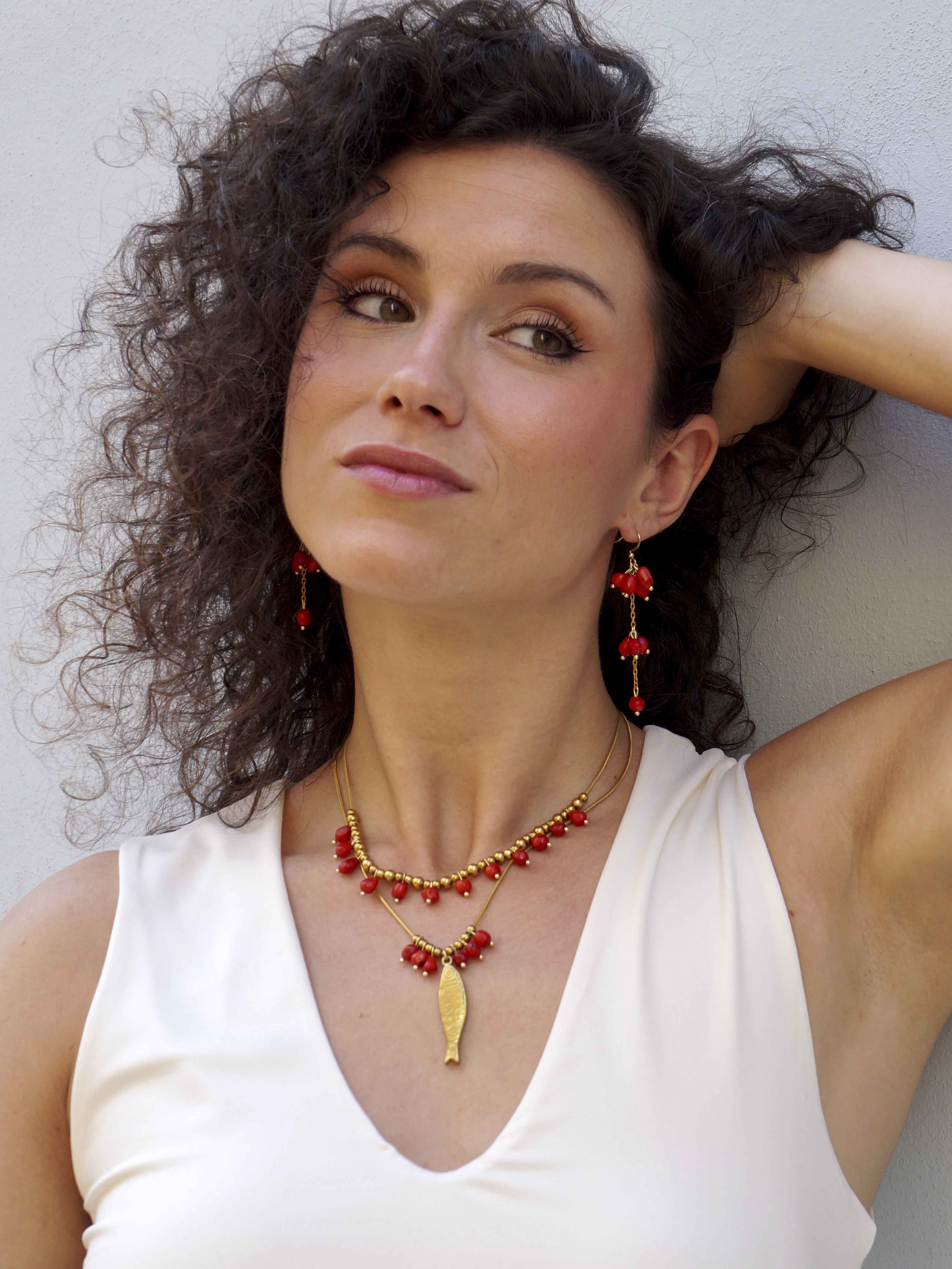 Pendientes Corales