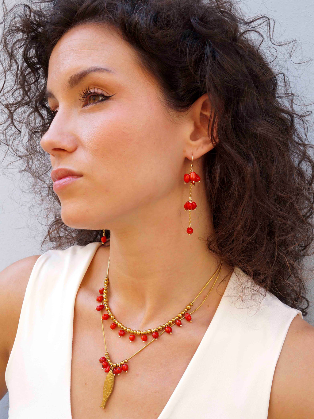 Pendientes Corales