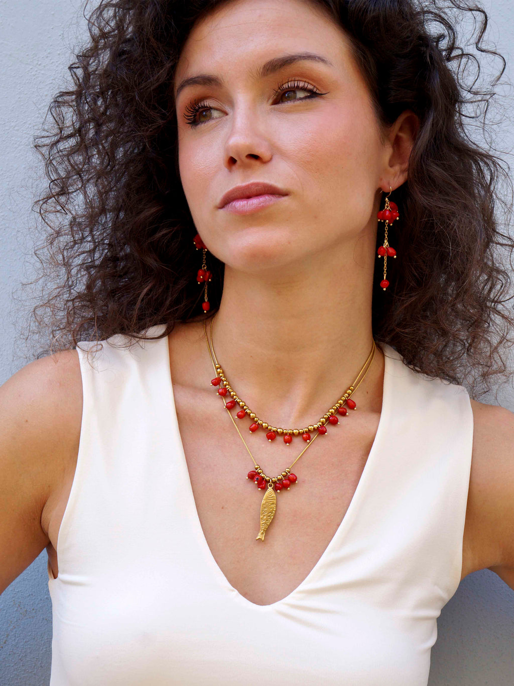 Pendientes Corales