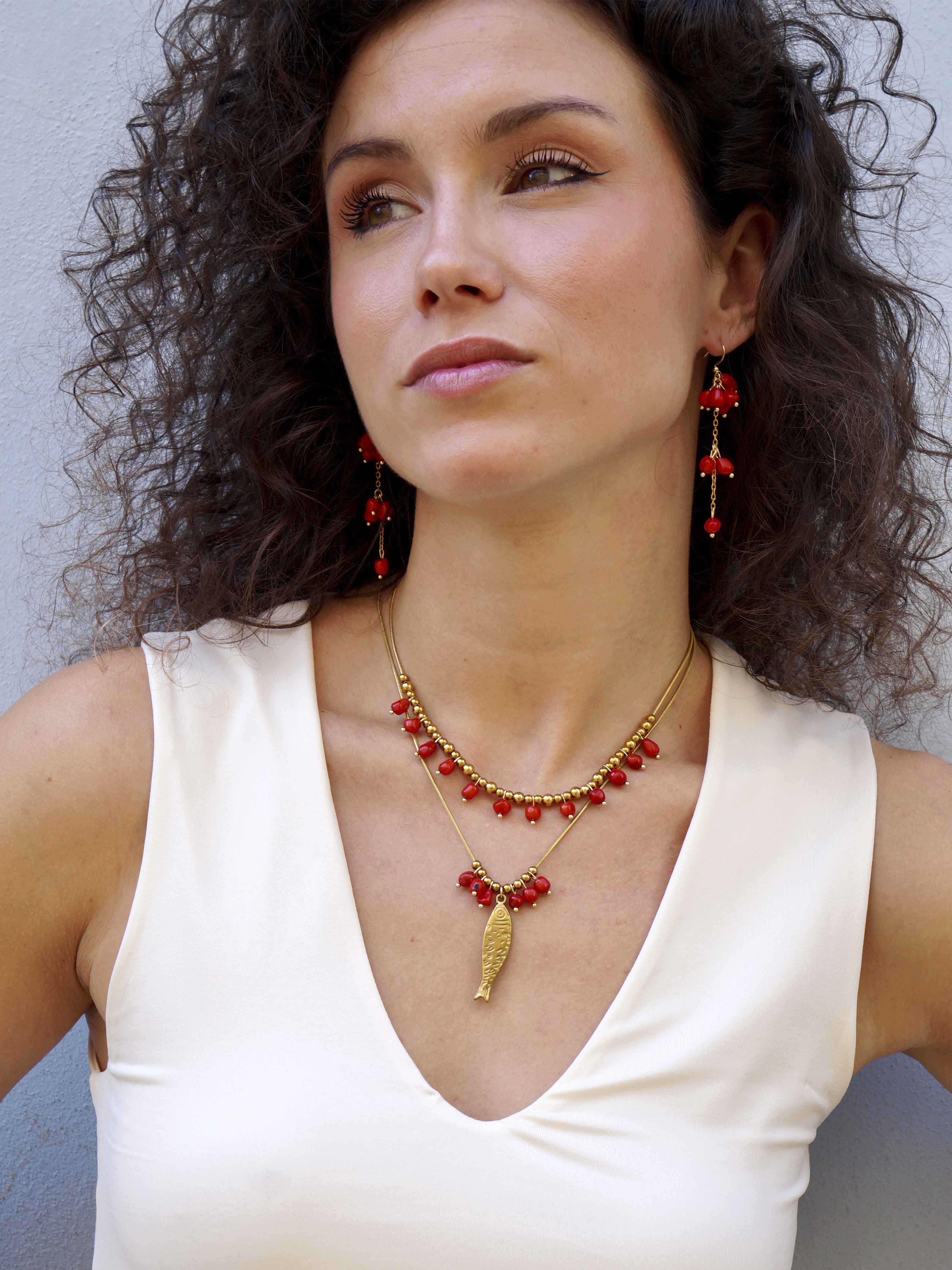 Pendientes Corales