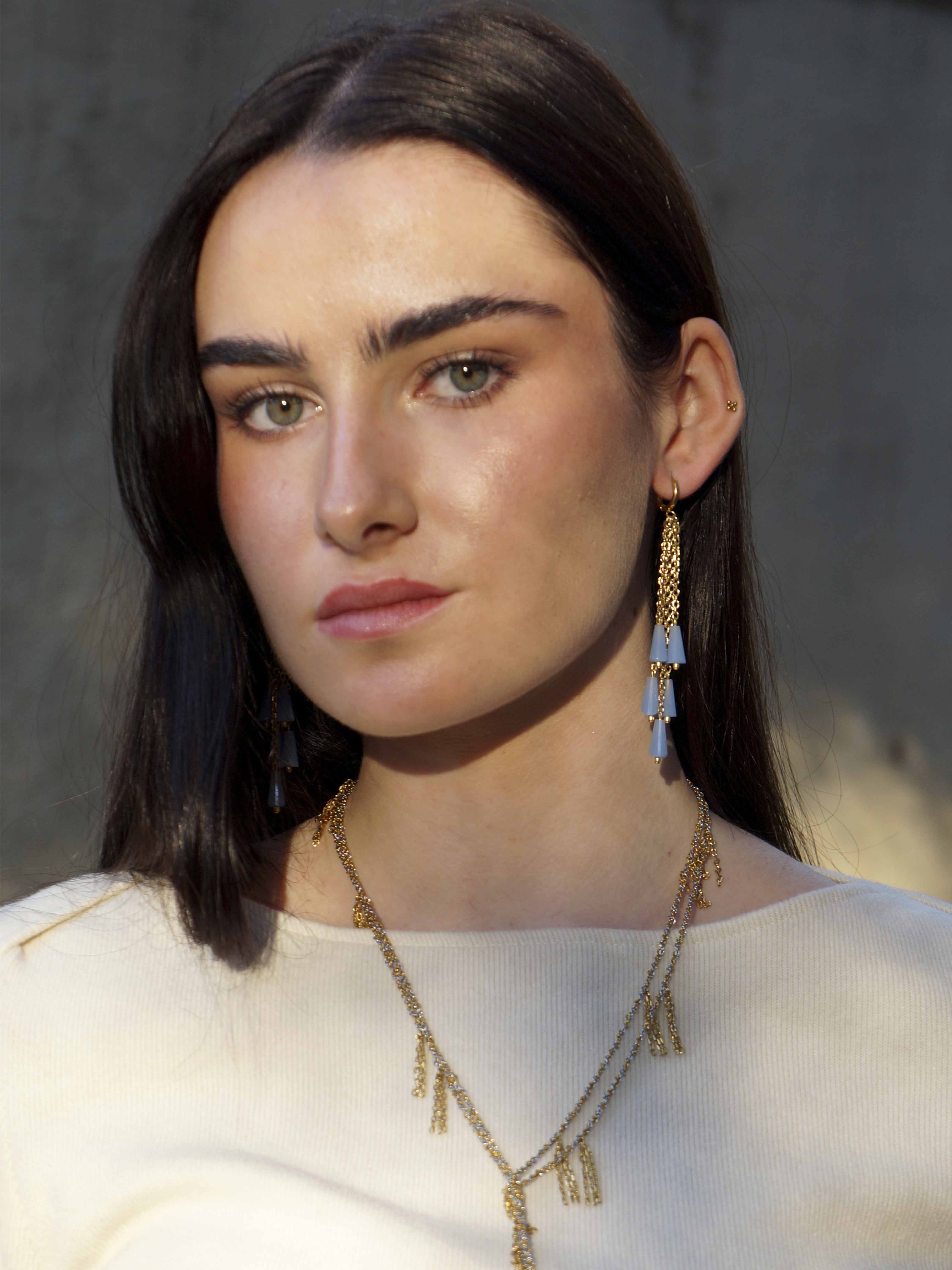 Pendientes Gaia azul