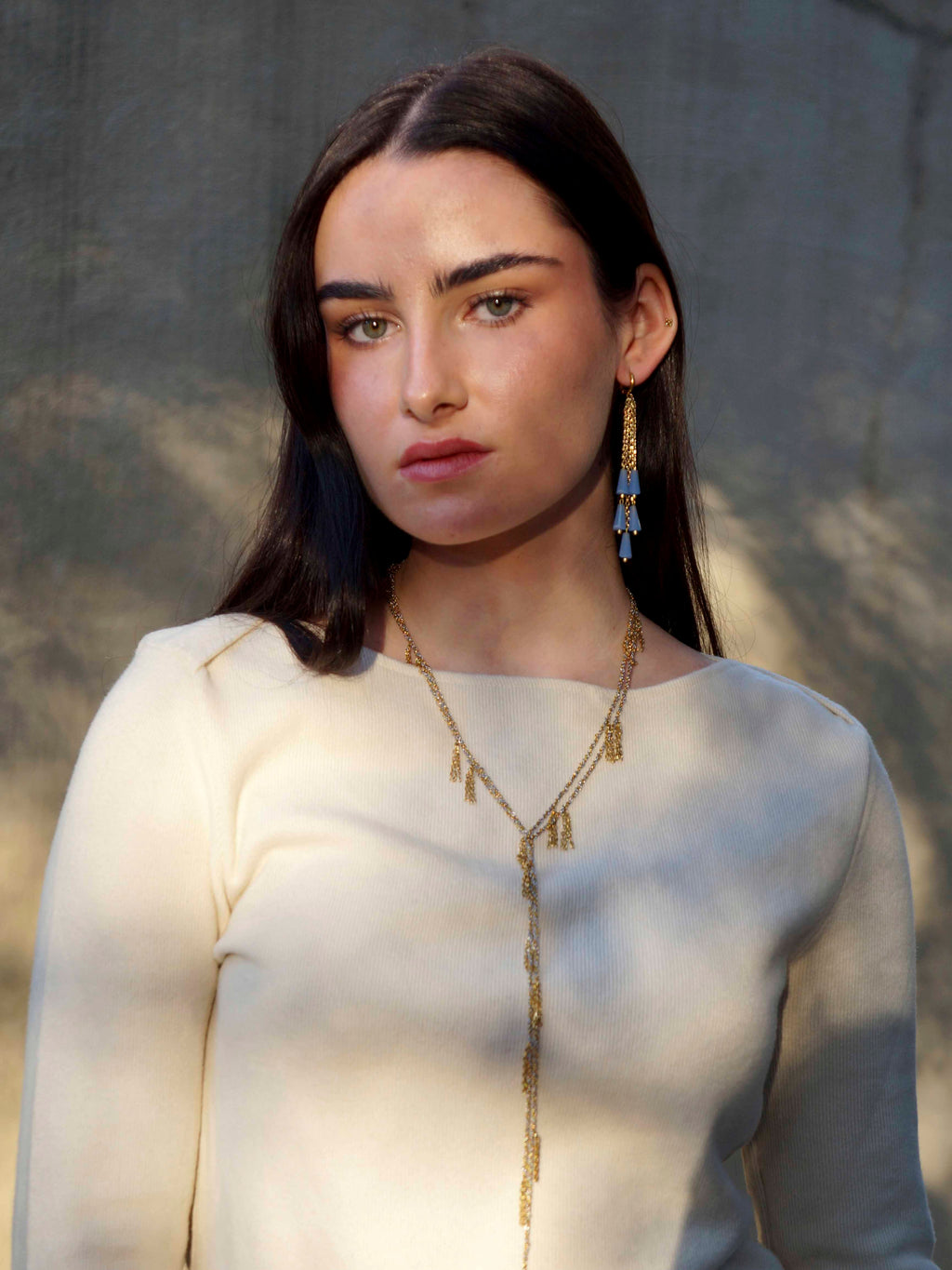 Pendientes Gaia azul