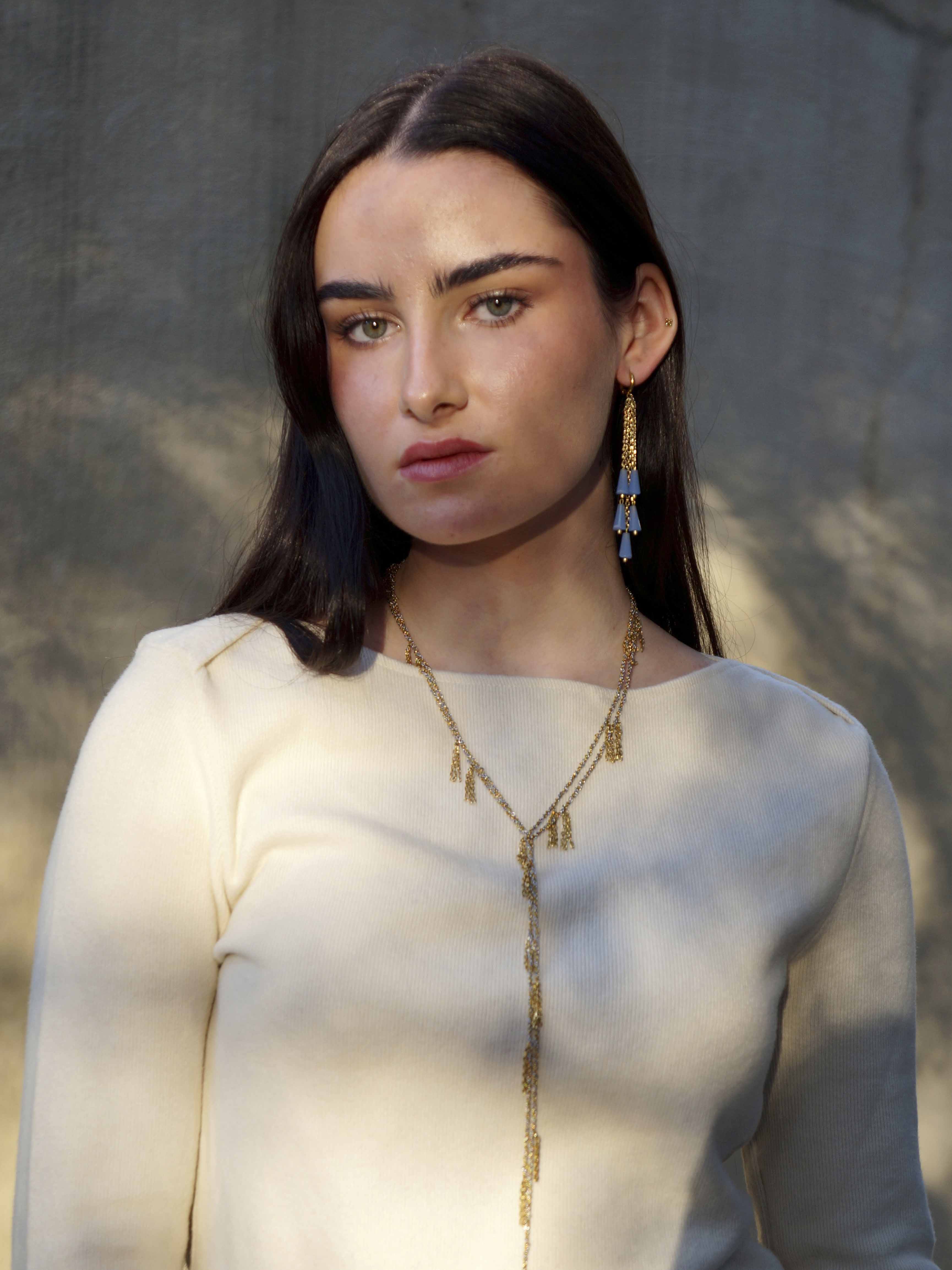 Pendientes Gaia azul